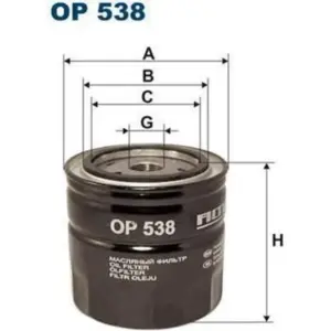 FILTRON Öljynsuodatin FILTRON OP 538