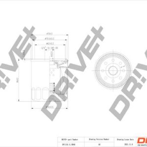 Dr!ve+ DP1110.11.0040 Alyvos filtras