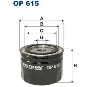 FILTRON Öljynsuodatin FILTRON OP 615