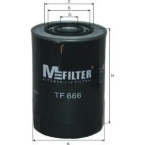 Öljynsuodatin M-FILTER TF 666
