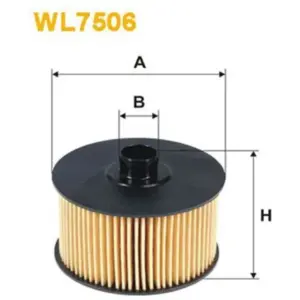 Öljynsuodatin WIX FILTERS WL7506