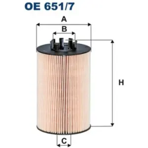 Öljynsuodatin FILTRON OE 651/7