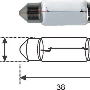 MAGNETI MARELLI 009418100000 Lemputė, valstybinio numerio apšvietimas