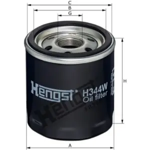 HENGST FILTER Öljynsuodatin HENGST FILTER H344W