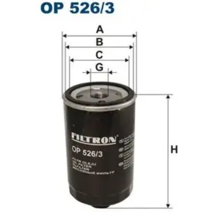 Öljynsuodatin FILTRON OP 526/3